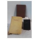 Two Vintage Bibles & Vintage Veterinary Book