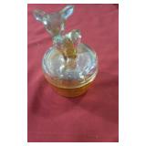 Vintage Jeannette Glass Co Deer Dish