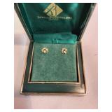 14k Star & Moon Stud Earrings