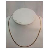 14K "I Love You" Herringbone Necklace