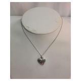 Sterling Silver Heart Locket on Chain