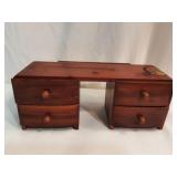 Vintage Dresser Jewelry Box with Christmas Jewelry