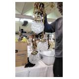 3 Light Cut Glass Lamp Fixture