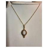 12k GF Necklace with Opal Pendant