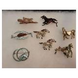 Collection of Horse Pins