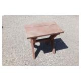 Small Outdoor Wooden Bench
