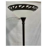 70" Floor Lamp with Etched Shade