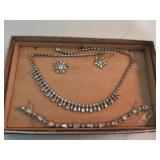 Vintage B David Rhinestone Jewelry Set