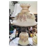 Vintage glass Hurricane Lamp