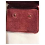 14k Yellow Gold Diamond Earrings