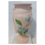 Collectible Hull Art Blue Floral Pedestal Urn Vase