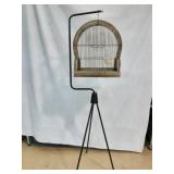 Retro Bird Cage on Floor Stand
