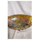 Oval  Footed Carnival serving dish