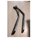 Harley Davidson Shovelhead exhaust drag pipes