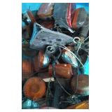 Large lot of  motorcycle lights Tub Full