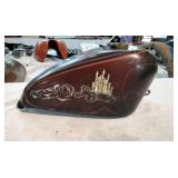 Vintage painted tank few scratches.