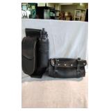 Harley Davidson Leather storage Bag / Bottle combo