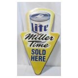 Miller Time Advertising Sign
