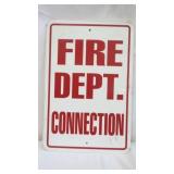 Fire Dept. Connection Sign