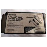 9 PC. Air/Hand Grease Gun Kit.