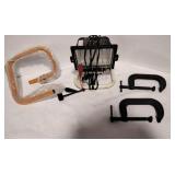 Electric Portable Light and 2 Clamps.
