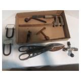Tin sheers, clamp, Chisel, terminal key, etc.