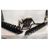 Gas powered Auger and drill bits 2 sizes.