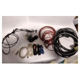 Assortment of wires and cables.