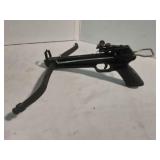 Cross bow hand gun.