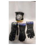 Industrial Gloves. Knee pads, Flashlight.