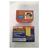 (2) Items headlamp and Multitester.