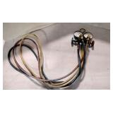 Pressure gauges with adjustment valves.