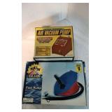 Air Vacuum Pump and Foot pump.