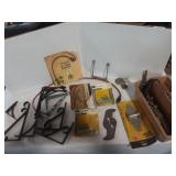 Garden brackets, wing slotting cutters, etc.