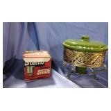 Serving warmer, and speed cook stoven