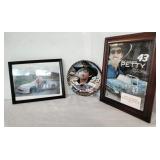 Richard Petty Nascar pictures and plate.