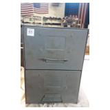 Metal 2 drawer filing  cabinet