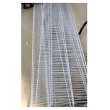 Metal closet shelving