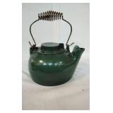 Cast iron Enameled Tea kettle.