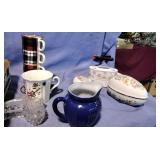 DEI Ceramic mugs in a holder and more