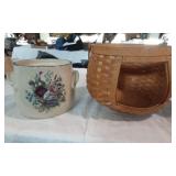 Round Basket and  Baking/soup dish