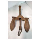 Vintage cast Iron boat Anchor