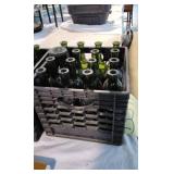 Vintage Green Glass Wine Bottles