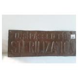 Vintage Sterilization Sign