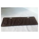 Vintage 1929 license plate