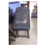 Five bar stools, 3 of one Pattern, 2 of another