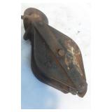 Antique Double pulley with hook