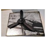 A-21/7 P-B48 plane are with spinning Propeller