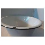 Vintage Enamel coated 16" pan, 6" tall,