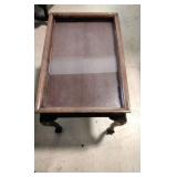 Wooden display side table
